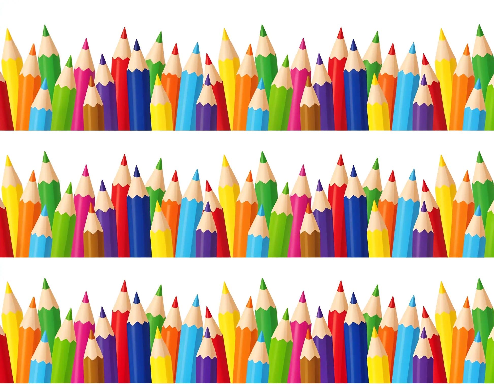 Tortenband mit Stifte-Motiv zur Einschulung, seitliche Tortendekoration für selbst gebackene Einschulungstorten