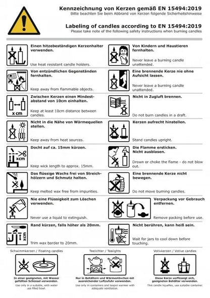 Kerze 11 cm verschiedene Farben - Funny Bake