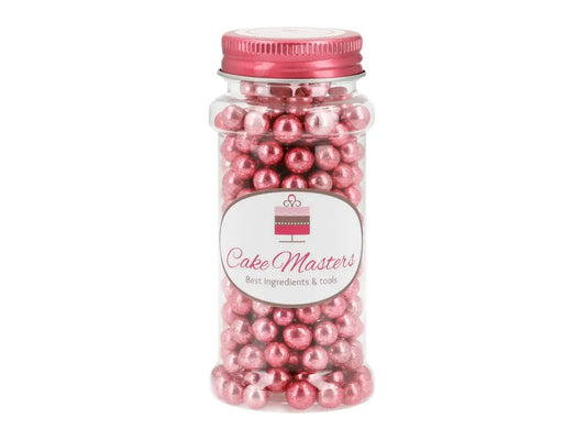 Weiche Zuckerperlen metallic pink 80g - Funny Bake