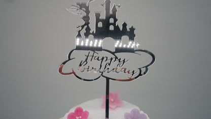 Tortenstecker "Fee mit Schloß"