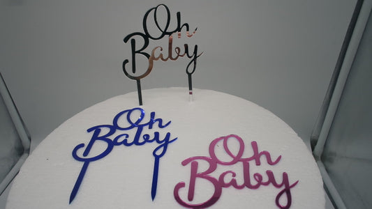 Oh Baby  - Tortenstecker blau