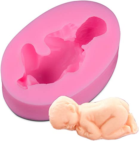 Silikonform Baby form Fondant schokolade realistische Figur eines Baby 