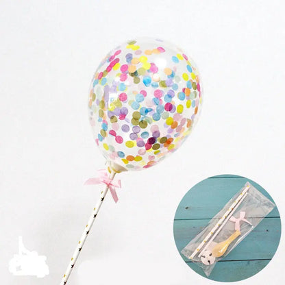 Konfetti-Ballon-tortenstecker-Toppe- Caketopper