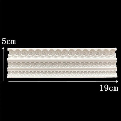 Bordüre Welle - edel geschwungen Silikonform - Funny Bake