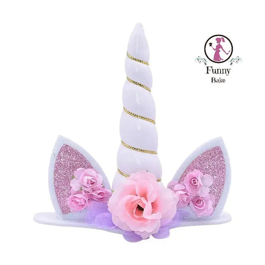 Aufsetzer Einhorn aus Stoff weiß - Funny Bake