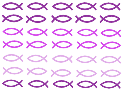 Muffin- Aufleger Fische christliches Symbol - Funny Bake