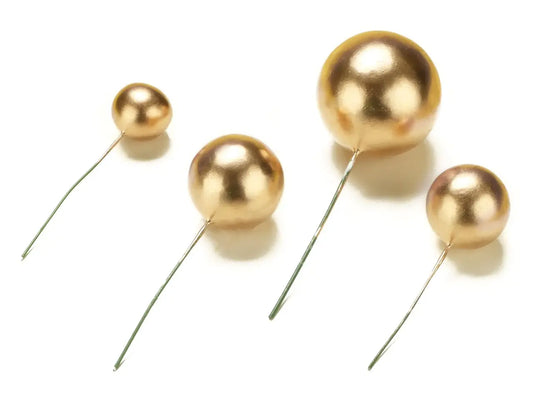 Gold Kugeln 4St. Tortenstecker Bubbles - Funny Bake