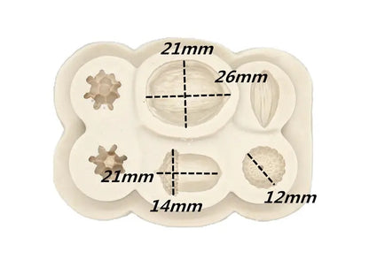 Silikonform Nüsse + Eicheln - Funny Bake
