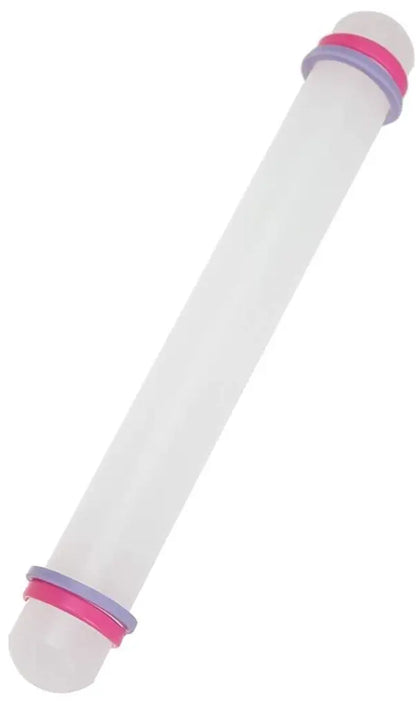 Rollstab-Non-Stick-Fondant-Roller-Teigroller-weiss