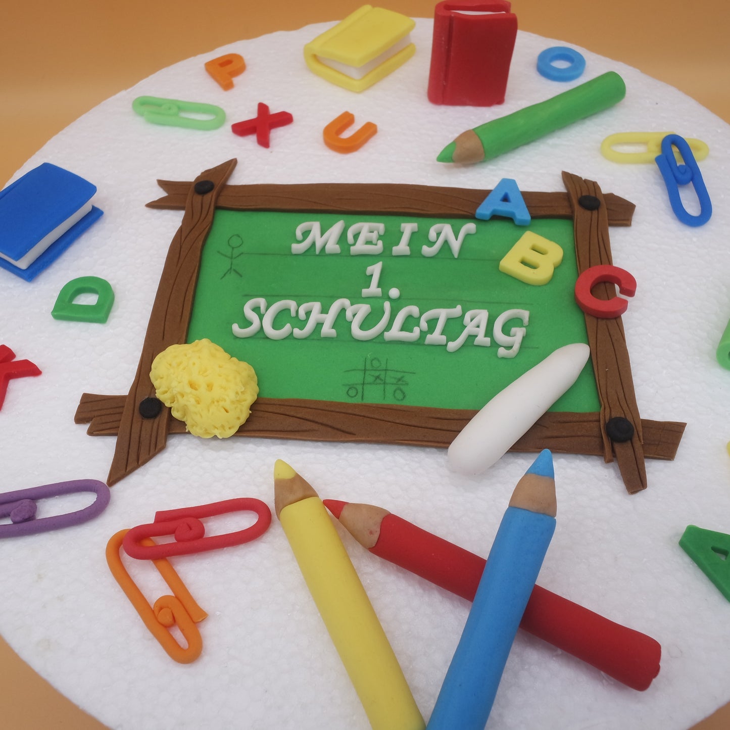 Schultafel aus Fondant 1. Schultag