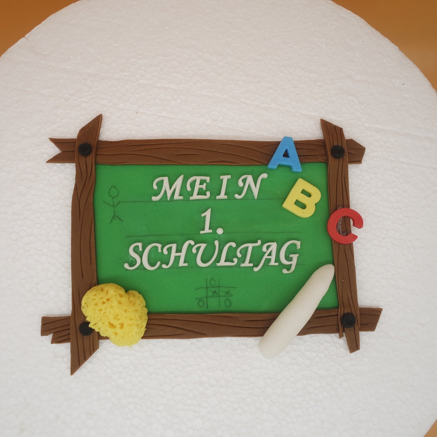 Schultafel aus Fondant 1. Schultag