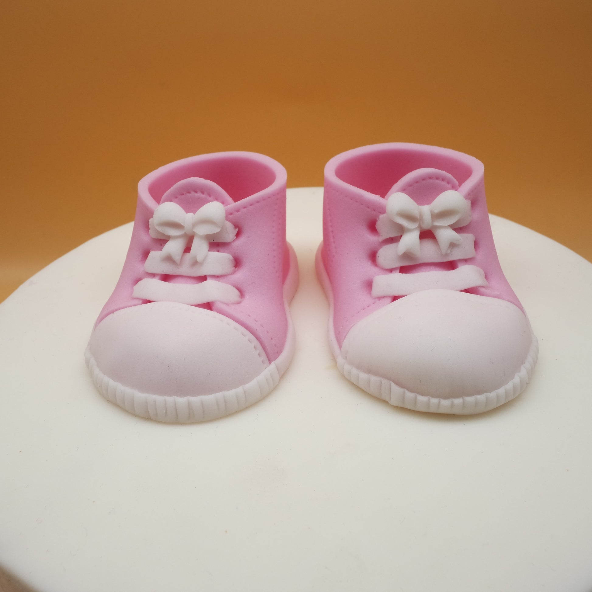 Baby Schuhe Taufdeko essbar Zuckerdeko rosa