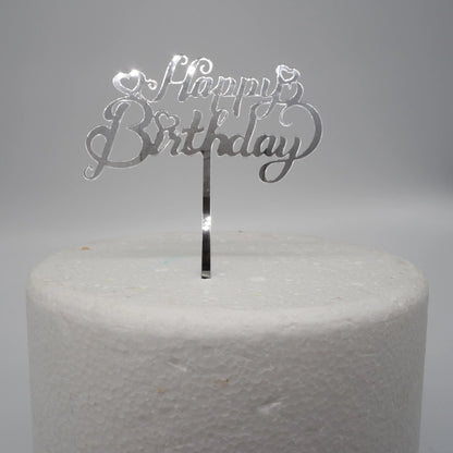 Caketopper-Happy-Birthday-silber-mit-Herzen-hochglanz