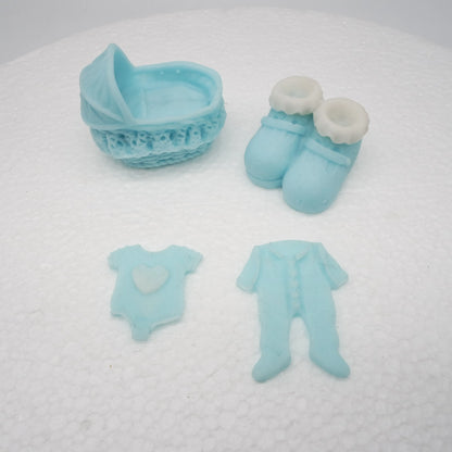 Tortendeko Baby Junge Streudeko essbar - Funny Bake