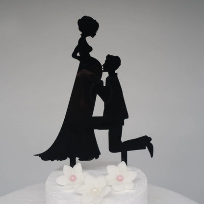 Tortenstecker schwanger Braut Topper Hochzeit