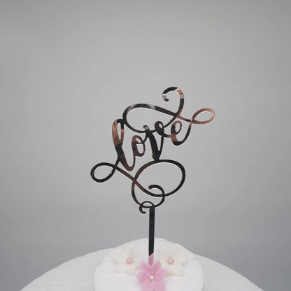 Caketopper Love silber - Funny Bake