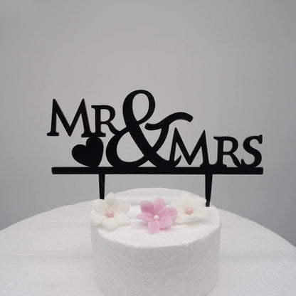 Caketopper Mr&Mrs mit Herz - Funny Bake
