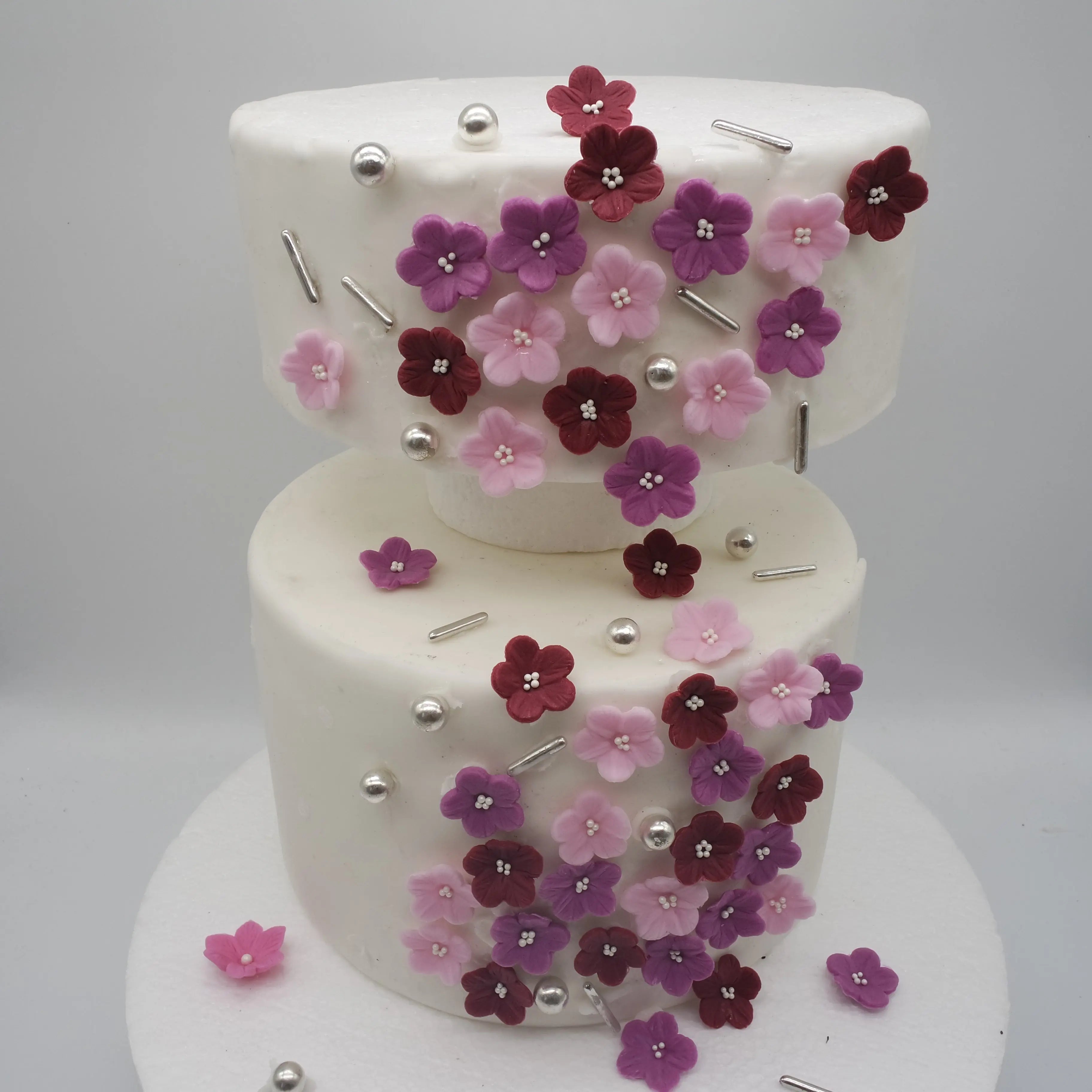 Zuckerblumen 60St. Bordeaux, purpur rosa Hochzeit Kommunion|Funnybake ... Zuckerblumen 60St. Bordeaux, purpur rosa Hochzeit Kommunion|Funnybake ...