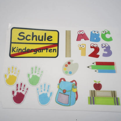 Esspapier Aufleger Schule gemischt - Funny Bake