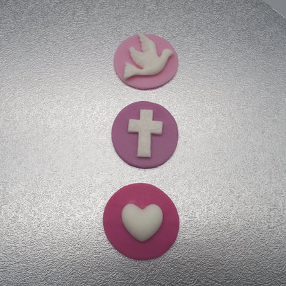 Kreise mit Christlichen Symbolen Tortendeko essbar - Funny Bake