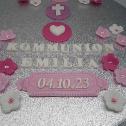 Zuckerdeko Kommunion Taufe Firmung