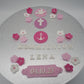 Zuckerdeko Essbar Taufe kommunion Firmung Konfirmation Anker Taube Kreuz rosa pink