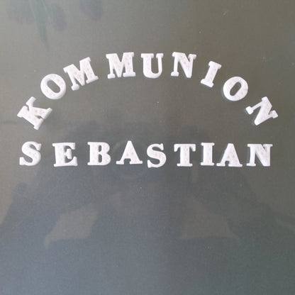 Tortendeko essbar Zur Kommunion mit 1 Namen - Funny Bake