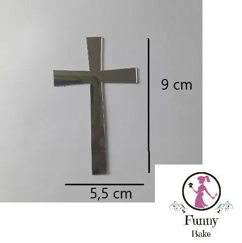 Kreuz aus Acryl Hochglanz Spiegeloptik - Funny Bake