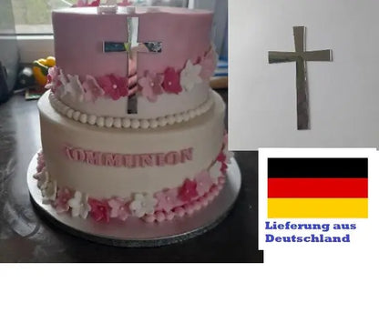 Kreuz aus Acryl Hochglanz Spiegeloptik - Funny Bake