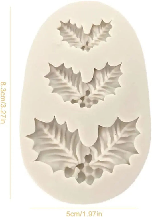 Stechpalme 3 Größen Flexform Mispel Weihnachten - Funny Bake