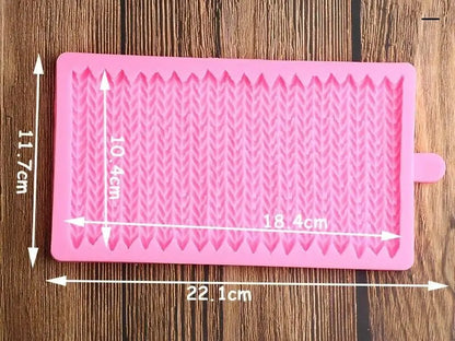 Strickmuster Silikonform - Funny Bake