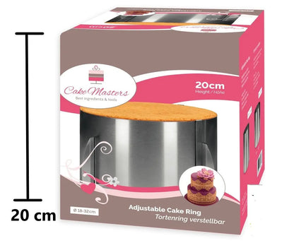 Profi-Tortenring-extra-hoch-verstellbar-Backring-Tortenrahmen