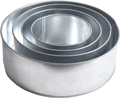 Backform set 4 Stück 15cm 20cm 25cm 30 cm rund 