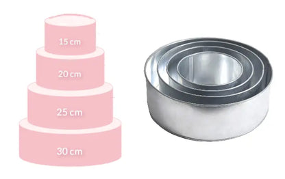 Backform set 4 Stück Profi Set  Extra hoch