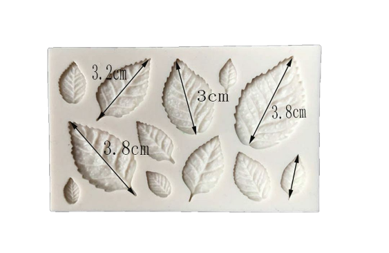 Blätter -  unterschiedliche Größen Silikonform