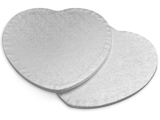 Cakeboard-Herzform-30cm-silber-Valentinstag-Hochzeit-Tortenplatte