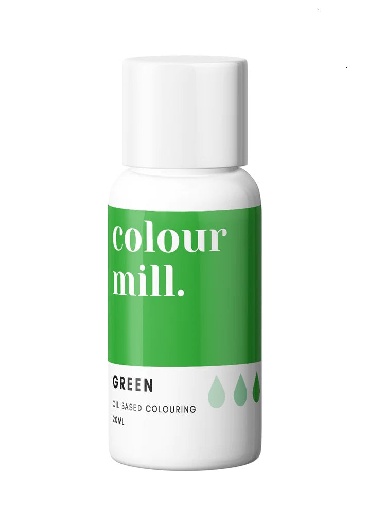 Oel / Schokoladen Farbe grün 20 ml -Colour Mill