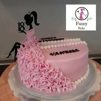 Tortenstecker-Mädchen-18-Highheel-schwarz