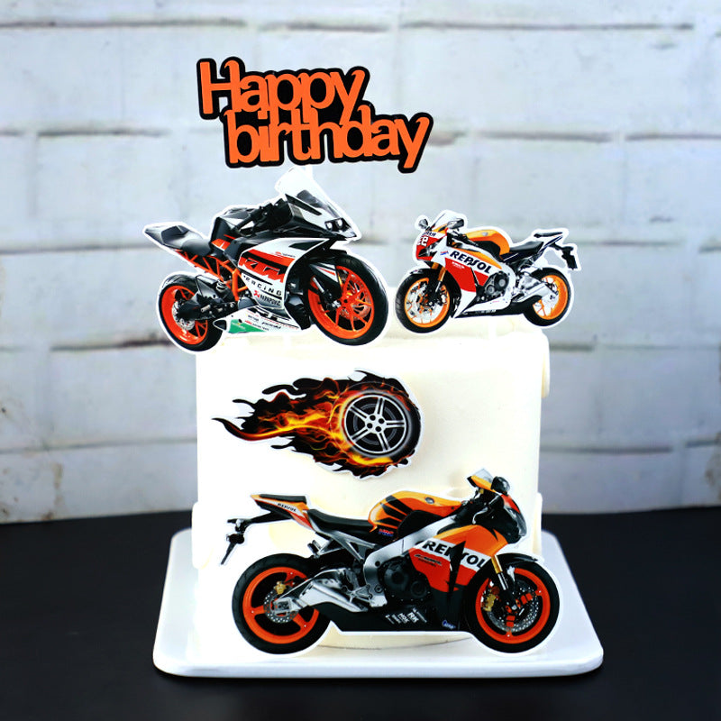 Tortenstecker-Motorräder-Papier-Happy-Birthday