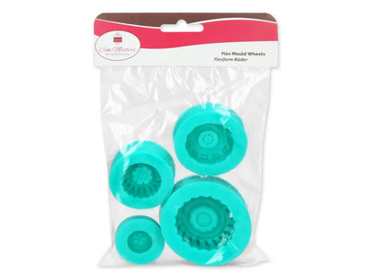 4 Silikonformen Reifen. tolle Details realistisch Knete Fimo Schokolade Fondant