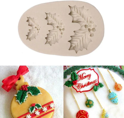 Silikonform-Stechpalme-weinachtlich-Mispel-Schokoladenform